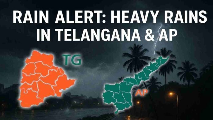 Heavy Rain Warning For Telangana And AP