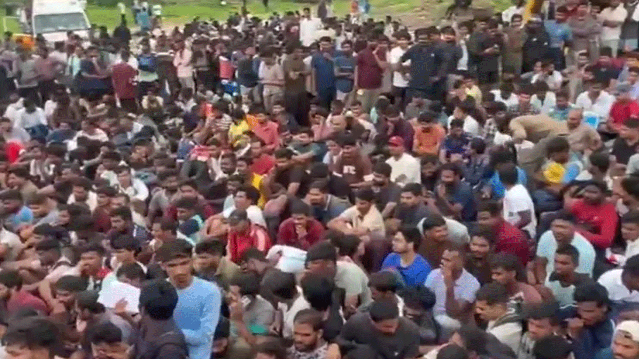 Youth Gather At Saroornagar Stadium In Hyderabad For HYDRA Recruitment