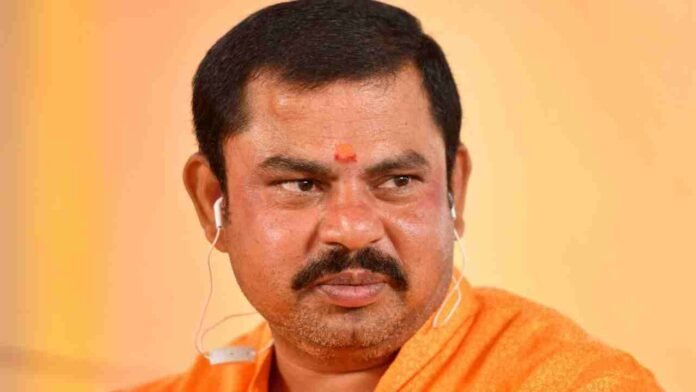 Banner Targeting Goshamahal MLA Raja Singh Removed In Humayun Nagar