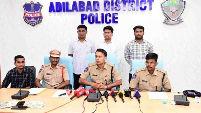 Adilabad Police Arrested Rajasthan Cyber Fraudsters Accused Of Duping 140 People Of Rs. 5.30 Crore