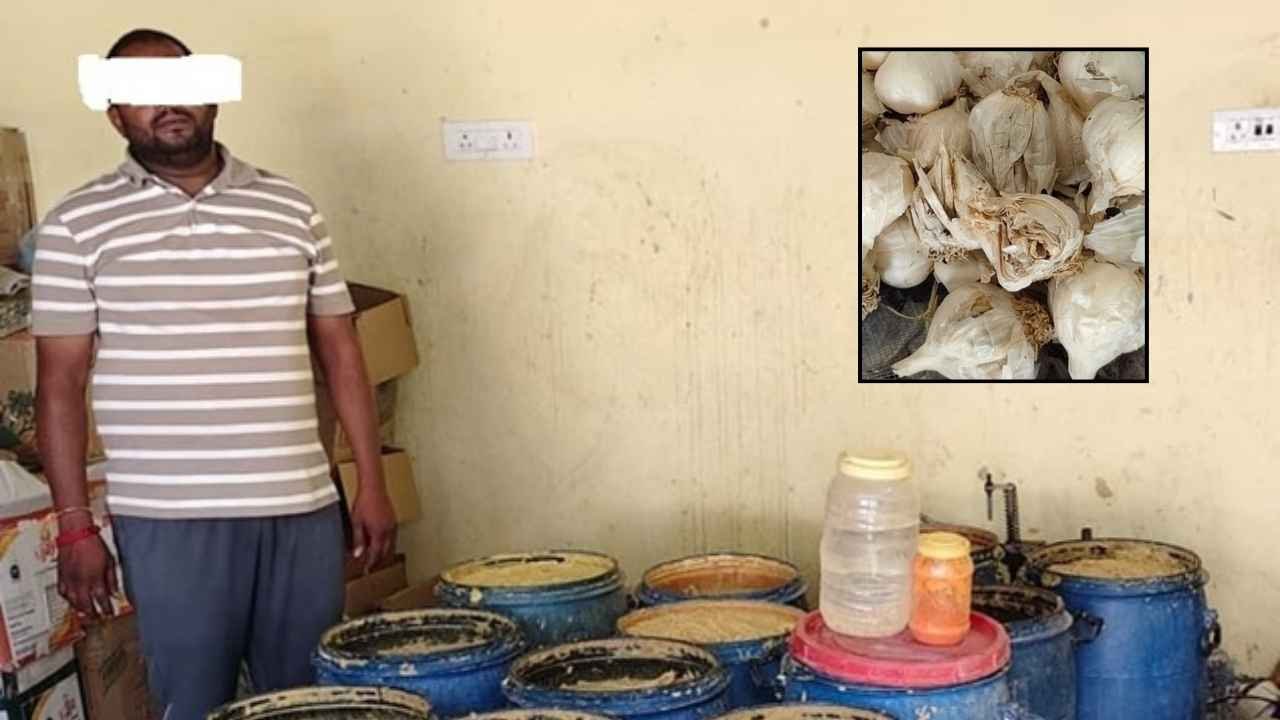 730 Kg Suspected Adulterated Ginger-Garlic Paste Seized in Hayathnagar