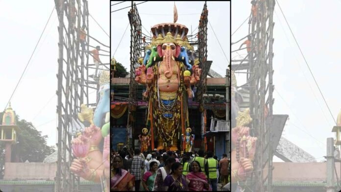 Khairatabad Ganesh Immersion Procession Begins in Hyderabad