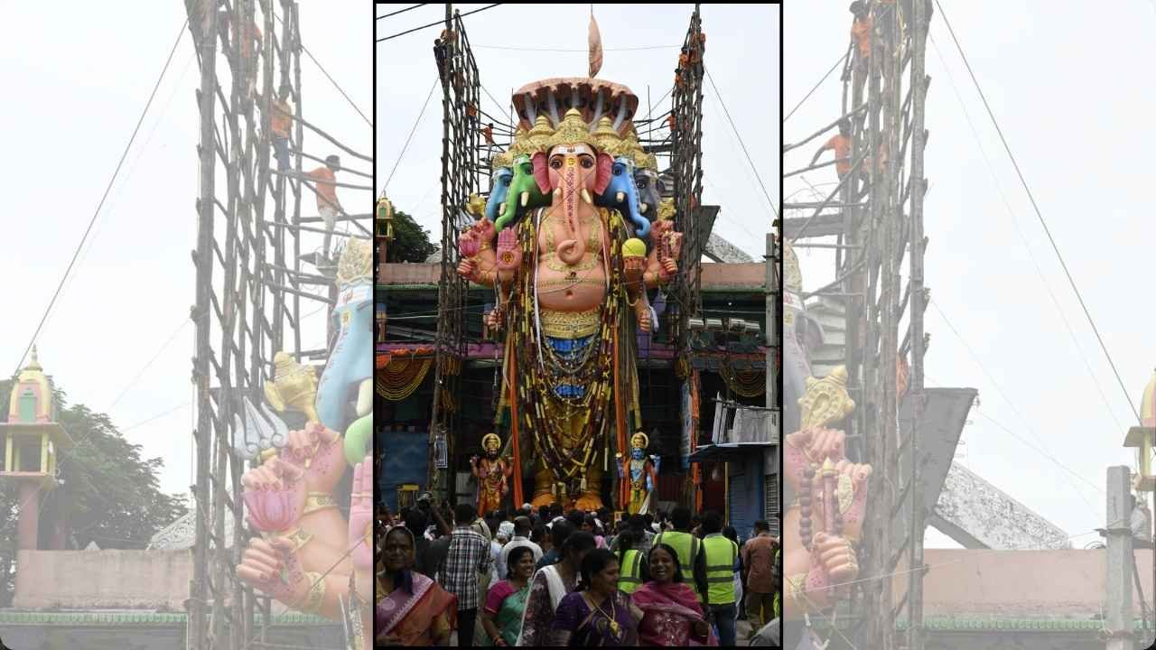 Khairatabad Ganesh Immersion Procession Begins in Hyderabad