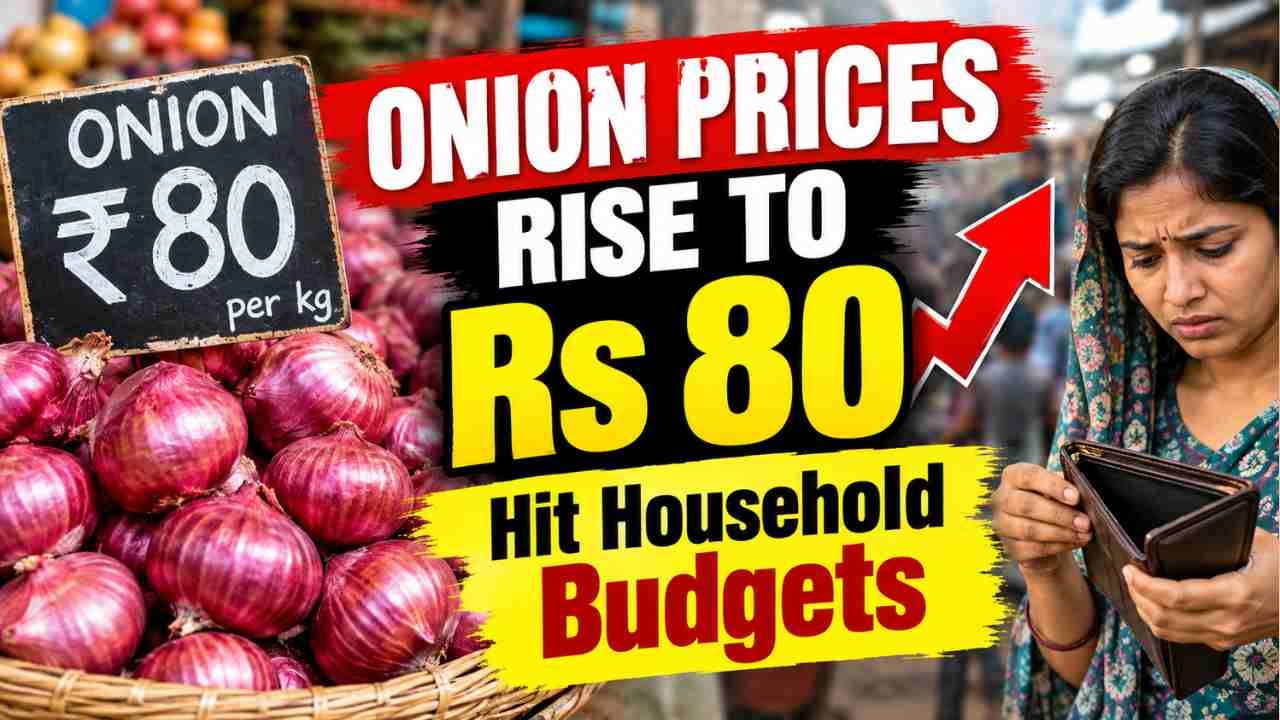 Onion Prices Rise to Rs 80, Hit Household Budgets
