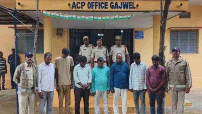 Police Arrest BRS Leaders Over Turmeric Water Protest Near KCR Residency