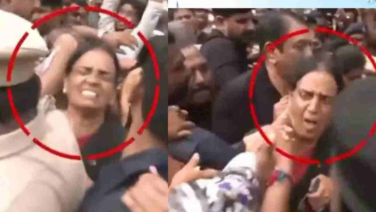 Police Assault Women legislators At Assembly During BRS Protest