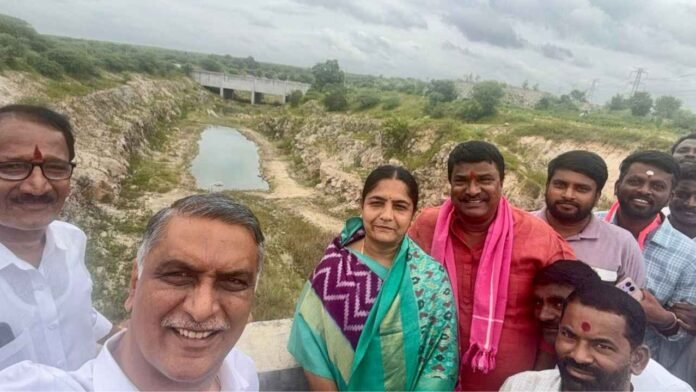 Harish Rao Sends KLIS Canal Selfie To Revanth Reddy