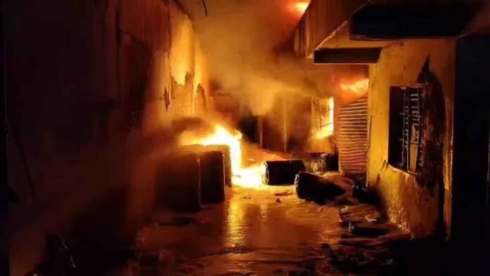 Fire Breaks Out In Printing Unit At Kukatpally