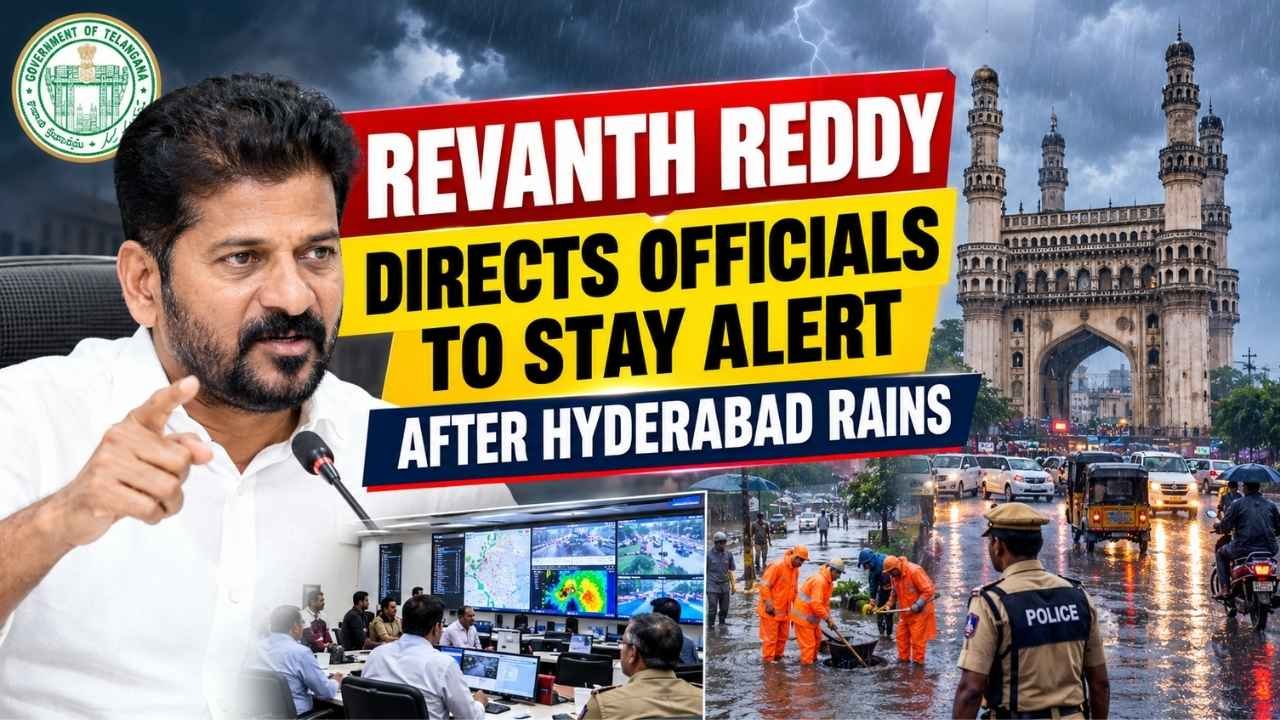 Revanth Reddy Directs Officials To Stay Alert After Hyderabad Rains