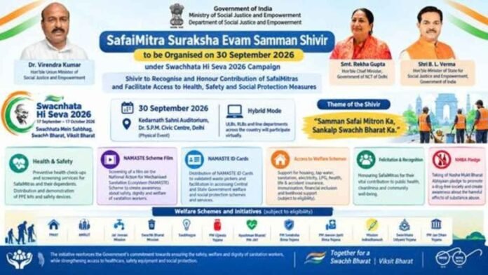 SafaiMitra Suraksha And Samman Shivir To Be Held Today In Delhi