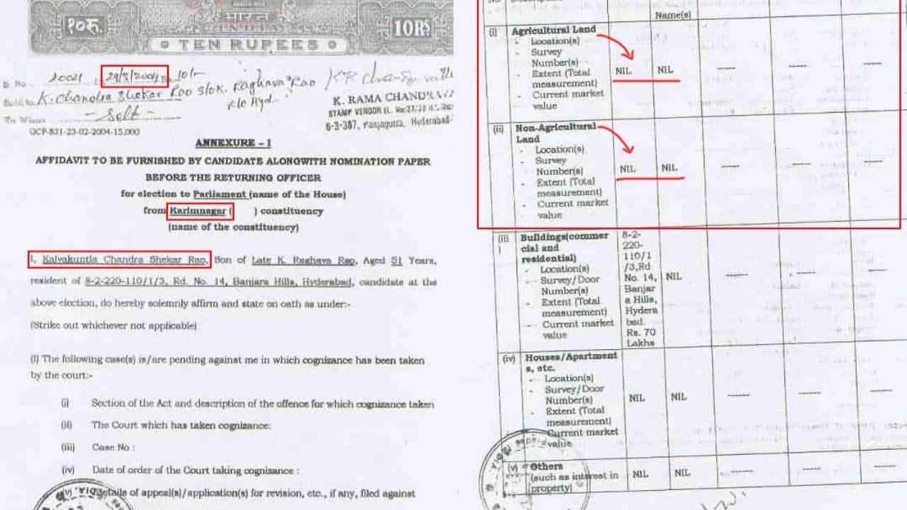Ponguleti Questions KCR Land Holdings Over 2004 Affidavit