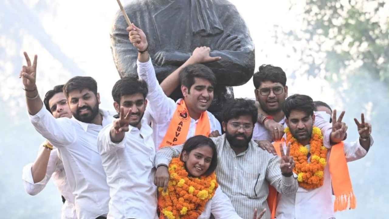 ABVP Wins Three Key Posts in Delhi University Students’ Union Elections
