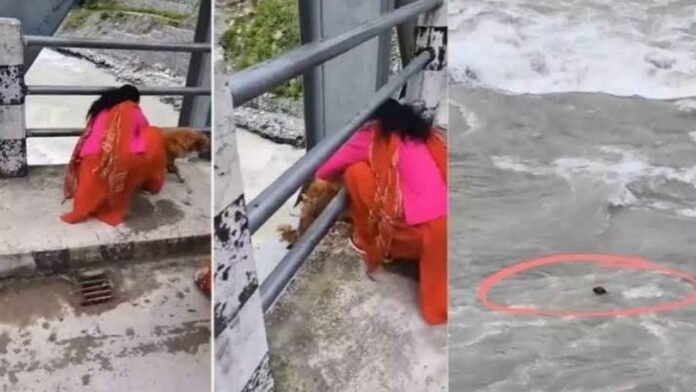 Nepal Viral Video: Woman Pushes Dog Into River From Bridge