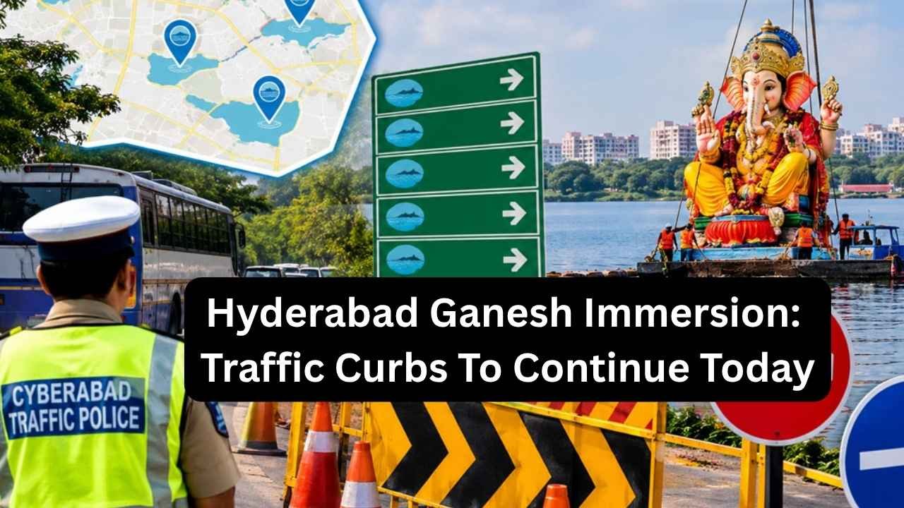 Hyderabad Ganesh Immersion: Traffic Curbs Continue