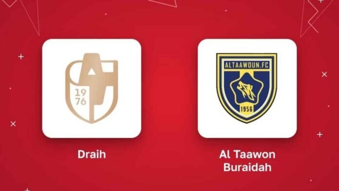 Al Diriyah vs Al Taawoun Ends in 1-1 Draw