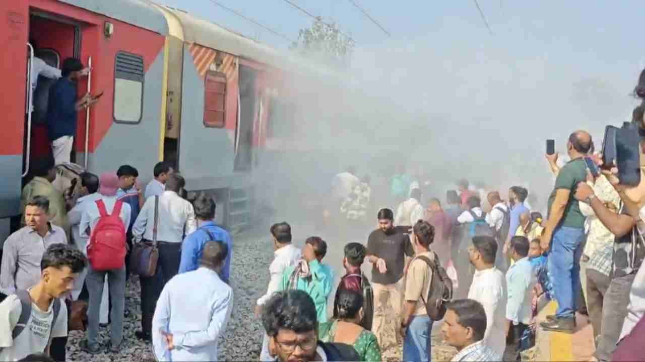 WATCH | Sirpur-Kagaznagar Train Catches Fire Near Bibinagar