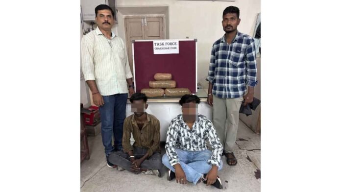 Hyderabad Task Force Arrests Two With 3.3 Kg Ganja