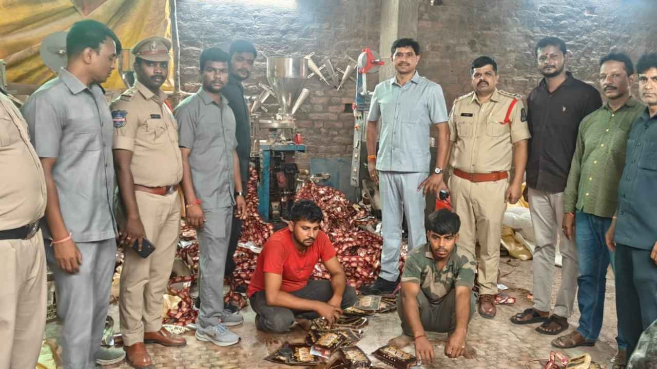 Hyderabad Police Bust Illegal Gutkha Unit In Asif Nagar