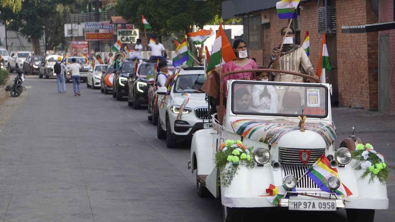 Tiranga Ahimsa Rally: 187 Cars Join Hyderabad Event