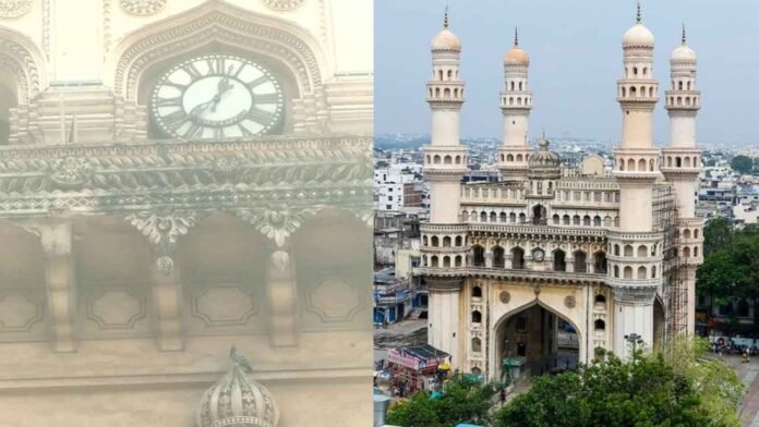 Charminar Clock Stops Working, Repairs Under Way