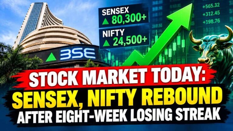 Stock Market Today: Sensex, Nifty Rebound After Eight-Week Losing Streak