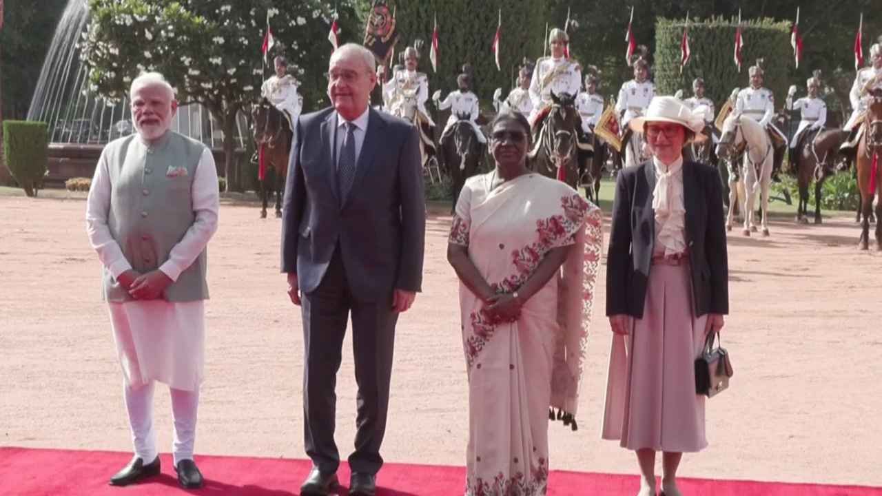 Swiss President Guy Parmelin Gets Ceremonial Welcome In Delhi