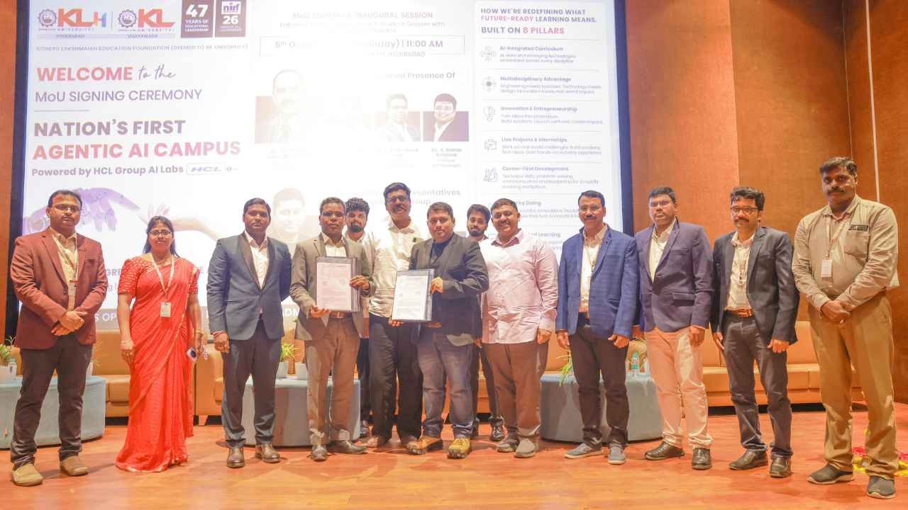 KLH Hyderabad Launches Agentic AI Campus With HCL