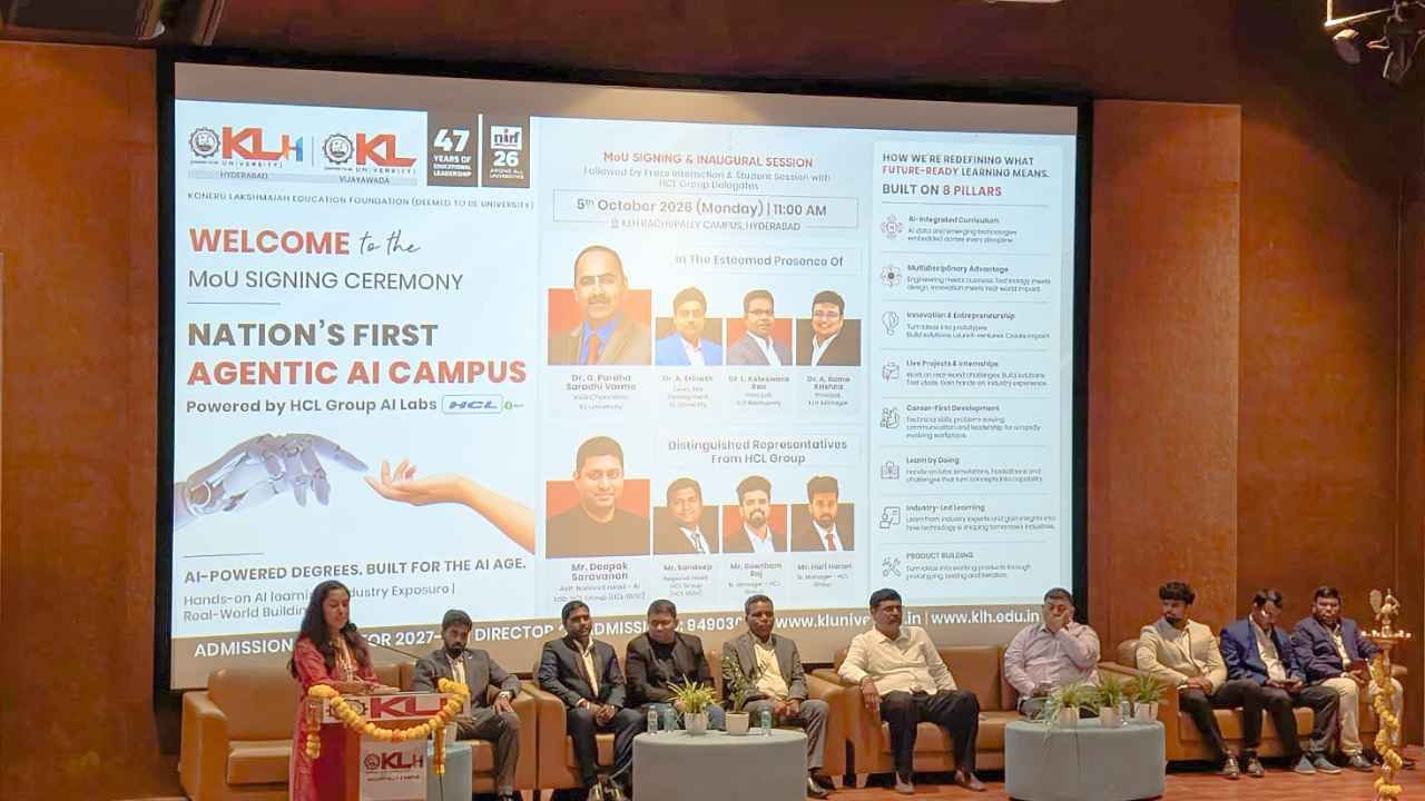 KLH Hyderabad Launches Agentic AI Campus With HCL