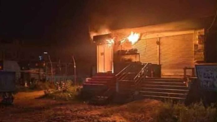 ATM Catches Fire In Mahabubabad After Suspected Short Circuit