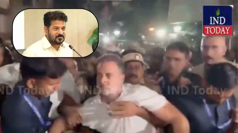 Revanth Reddy Condemns Rahul Gandhi's Arrest In Delhi Protest