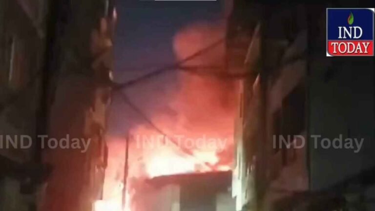 Fire Guts Furniture Godown in Hyderabad’s Saber Nagar Colony