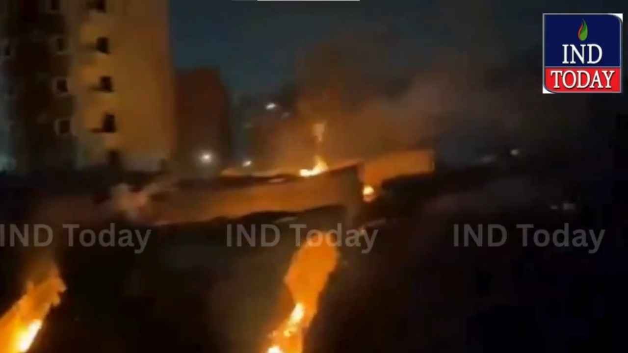Fire Guts Furniture Godown in Hyderabad’s Saber Nagar Colony