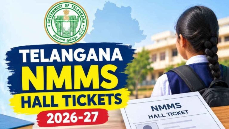 Telangana NMMS Exam Hall Tickets Available For Download