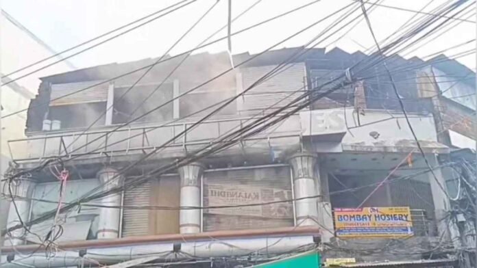 Massive Fire At Wholesale Clothing Shop Near Charminar