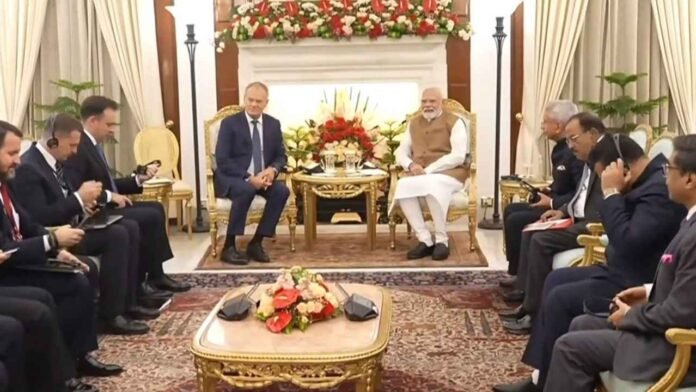 PM Modi, Donald Tusk Hold Talks At Hyderabad House