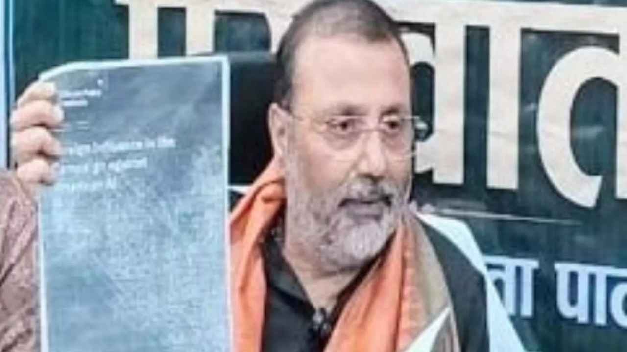 Nishikant Dubey Seeks Probe Into Rahul Gandhi Foreign Visits