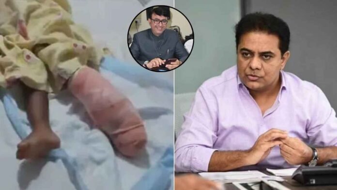 KTR Assures Financial Help for Two-Year-Old Who Lost Leg