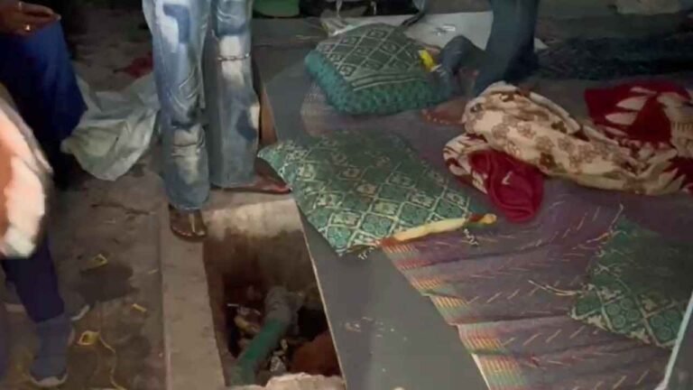 HYDRAA Finds Illegal Borewell Hidden Under Mattress in Madhapur