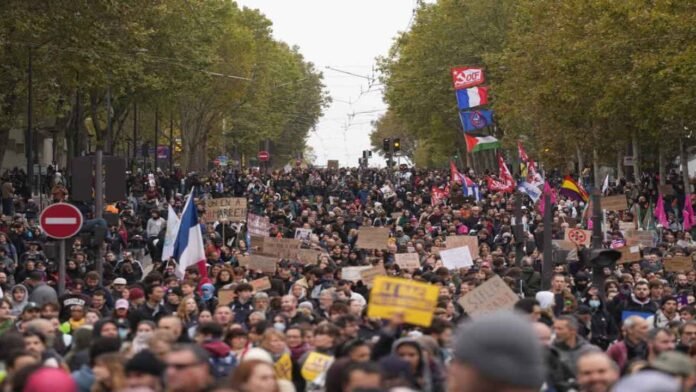 France Protests: 4.1 Lakh People March Over Schools, Living Costs