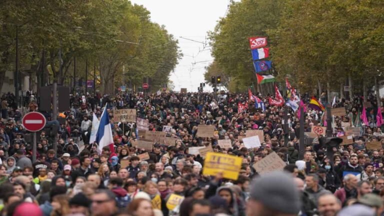 France Protests: 4.1 Lakh People March Over Schools, Living Costs
