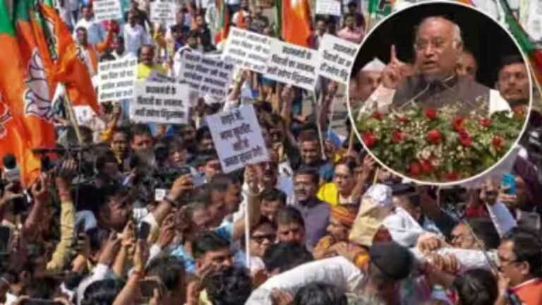 BJP Protests Nationwide Over Kharge's Remarks On PM Modi