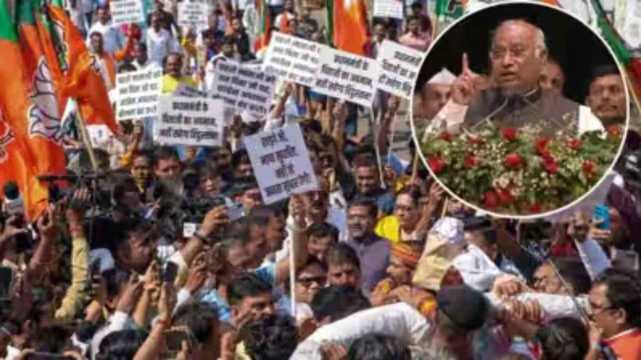BJP Protests Nationwide Over Kharge’s Remarks On PM Modi