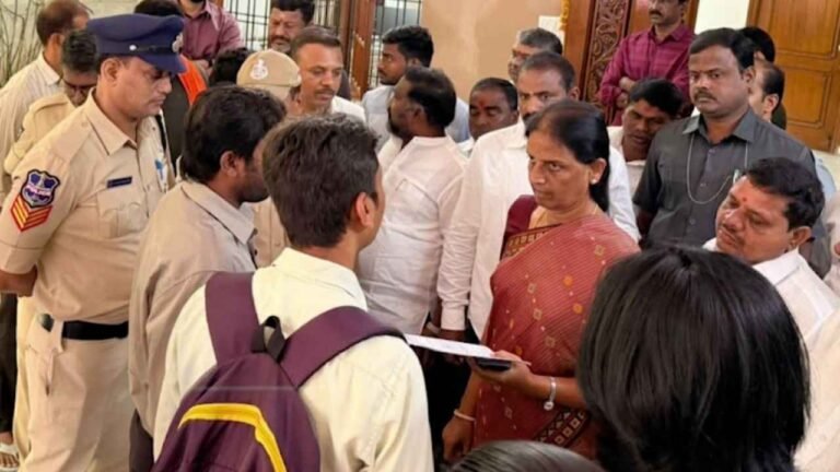 BRS Leaders Sabitha Indra Reddy, Karthik Reddy Under House Arrest Over Musi Hearing