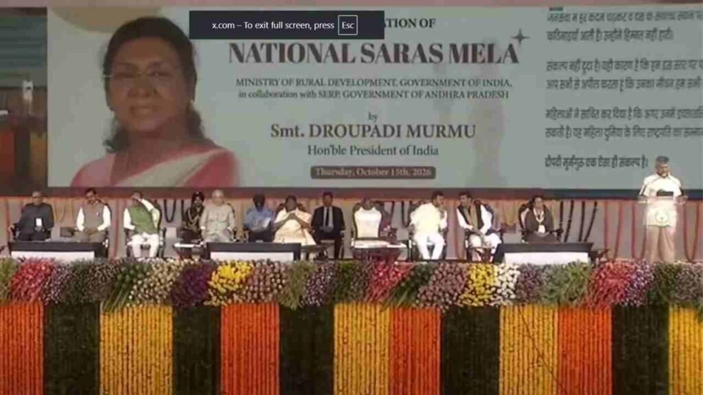President Inspires Women: Naidu Demands Permanent SARAS Mela